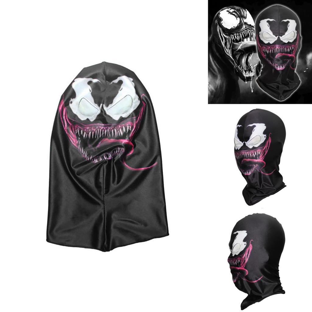 Fun Halloween 3d Venom Full Face Mask Scary Balaclava Eye Masks Cap For Ultimate Costume Appeal