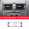 Для Mercedes Benz C Class W204 2007-2013 наклейка из углеродного волокна приборной панели автомобиля центральное воздуховыпускное отверстие декоративная рамка автоаксессуары