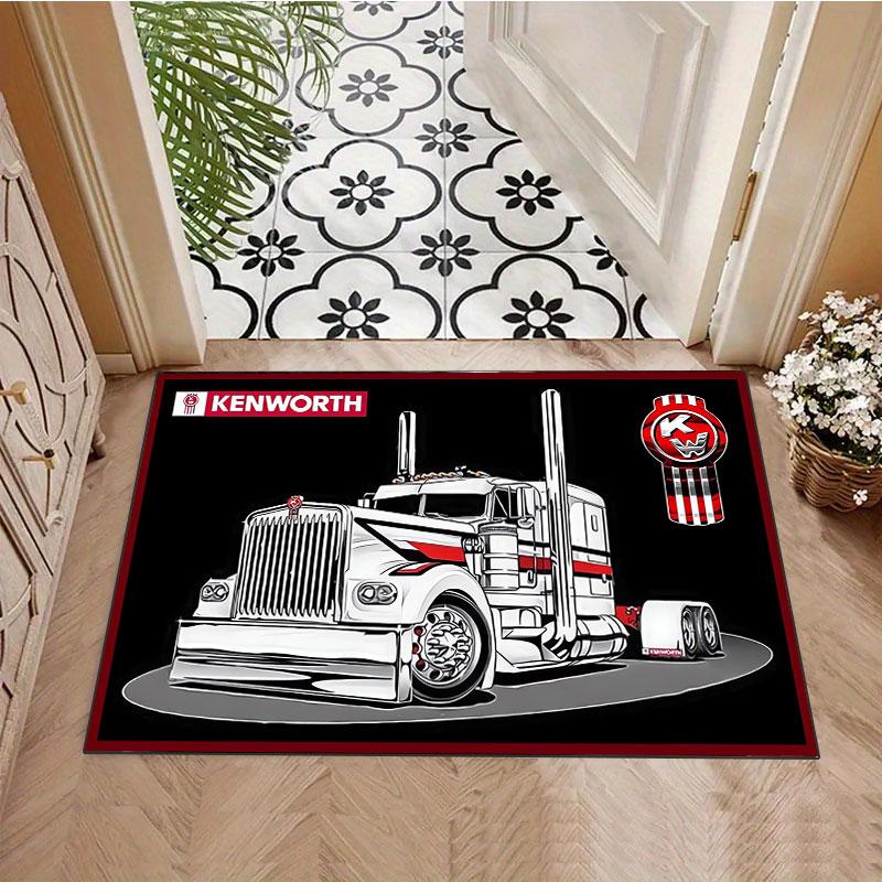 Heavy-duty truck pattern rug, non-slip rug, suitable for living room, bedroom, game room, computer room and home décor.