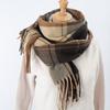 Autumn Winter Scarf Men's Warm Plaid Scarf Women's Shawl