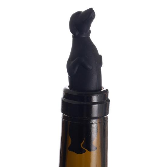 Такса Пробка для вина Силиконовые пробки для бутылок для вина Шампанского Многоразовая уплотнительная крышка Подарки на день рождения для любителей вина