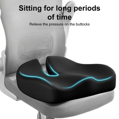 Подушка для офисного кресла Подушка для сиденья из пены с памятью Дышащая подушка для сиденья с эффектом снятия давления для автомобильного сиденья, инвалидного кресла, бедер, облегчения боли при ишиасе