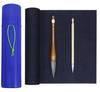 Kobaido New Calligraphy 7 Gakuyu Black Felt and Storage Tube Tokyo and Japanese Writing Year's Set, No. Brush, Underlay, [For 3-Sheet Paper]