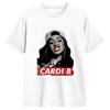 Unisexs Cardi B Vintage T Shirt Pure Cotton Clothes Awesome Short Sleeve Round Neck Tees Plus Size Tshirts