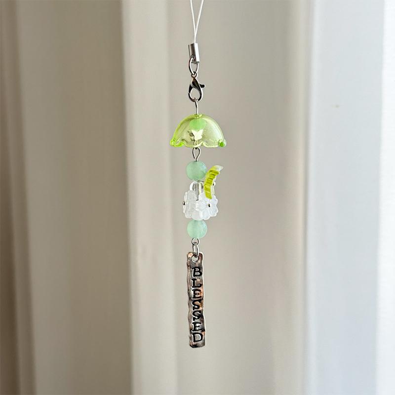 Captivating Bellflower 1Pcs Hanging Ornament with Tassel Perfect for Car Interior Decor