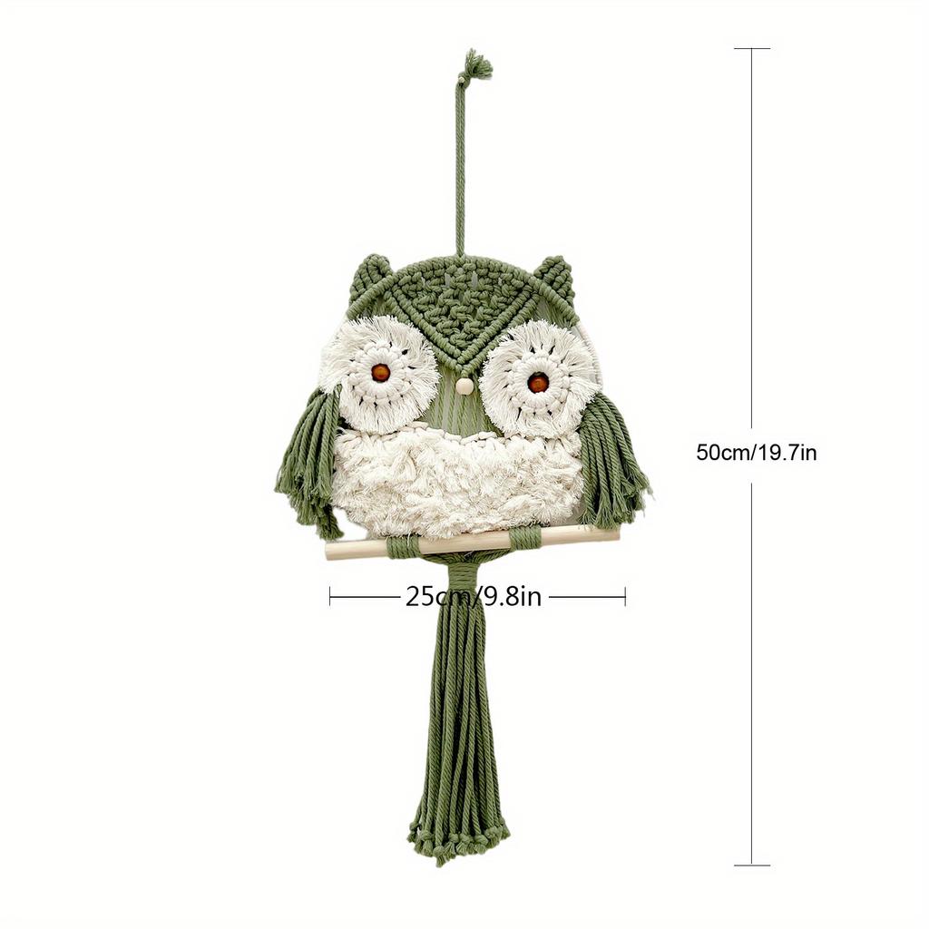 1 шт. Креативный домашний настенный декор Гобелен Настенный декор Ручной работы Гобелен с совой Подходит для подарков друзьям и семье