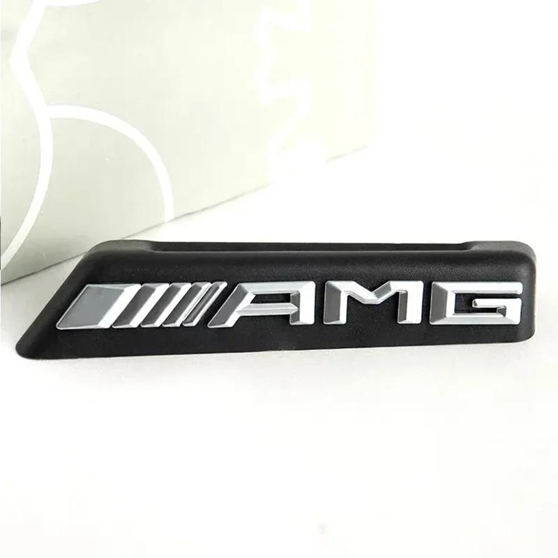 Car Front Grill AMG Badge Emblem Sticker for Mercedes benz W212 W213 W202 W211 W176 W210 W205 Gla Glc Cls Glk Accessories1