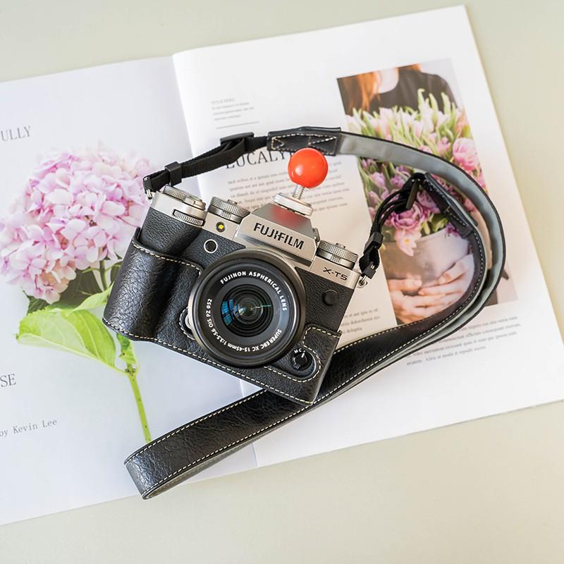 PU Leather Camera Case Fujifilm X-T5 X-T4 X-T30 II X-T20 X-S10 X-S20 X100VI Compact DSLR Protective Sleeve Bag