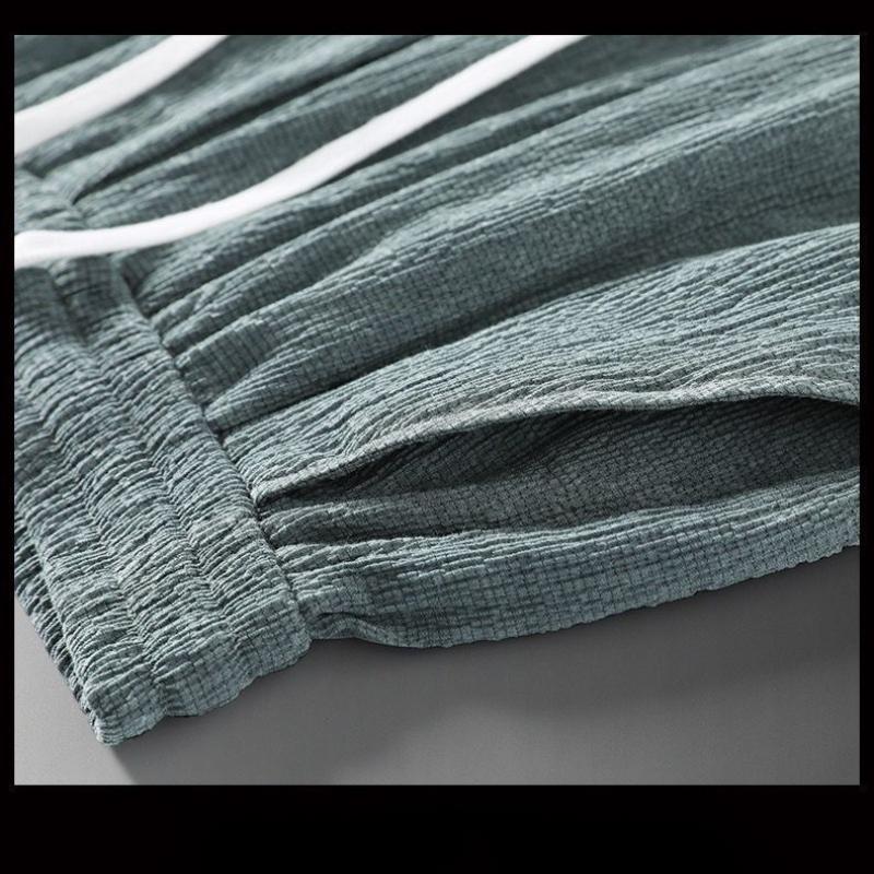 Мужские летние свободные спортивные штаны на завязках с узкой талией - несколько цветов