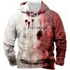Horror Halloween Blood Letter 3d Print Hoodie Men Women Fashion Oversized Hoodie Sweatshirt Man Tracksuit Mens Clothing Moletom