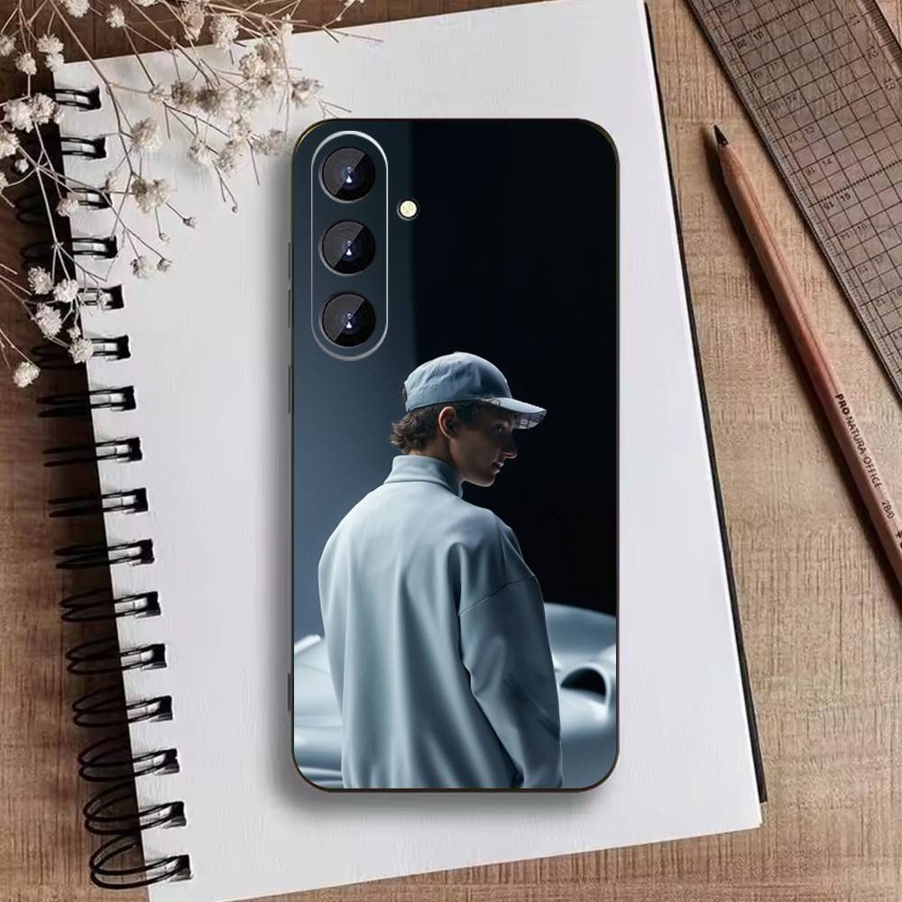 Чехол для телефона D-Kimi Cool A-Antonelli для Samsung Galaxy A73, A21s, A22, A31, A52, A53, A71, A41, Мягкий черный корпус