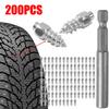 Зимний комплект шипов для шин с инструментом, всего 200 шт., размер 4x12 мм