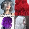 Temporary Hair Color Styling Wax, One-Time Use Washable Hair Cream for Instant Hairstyle Coloring, 30g