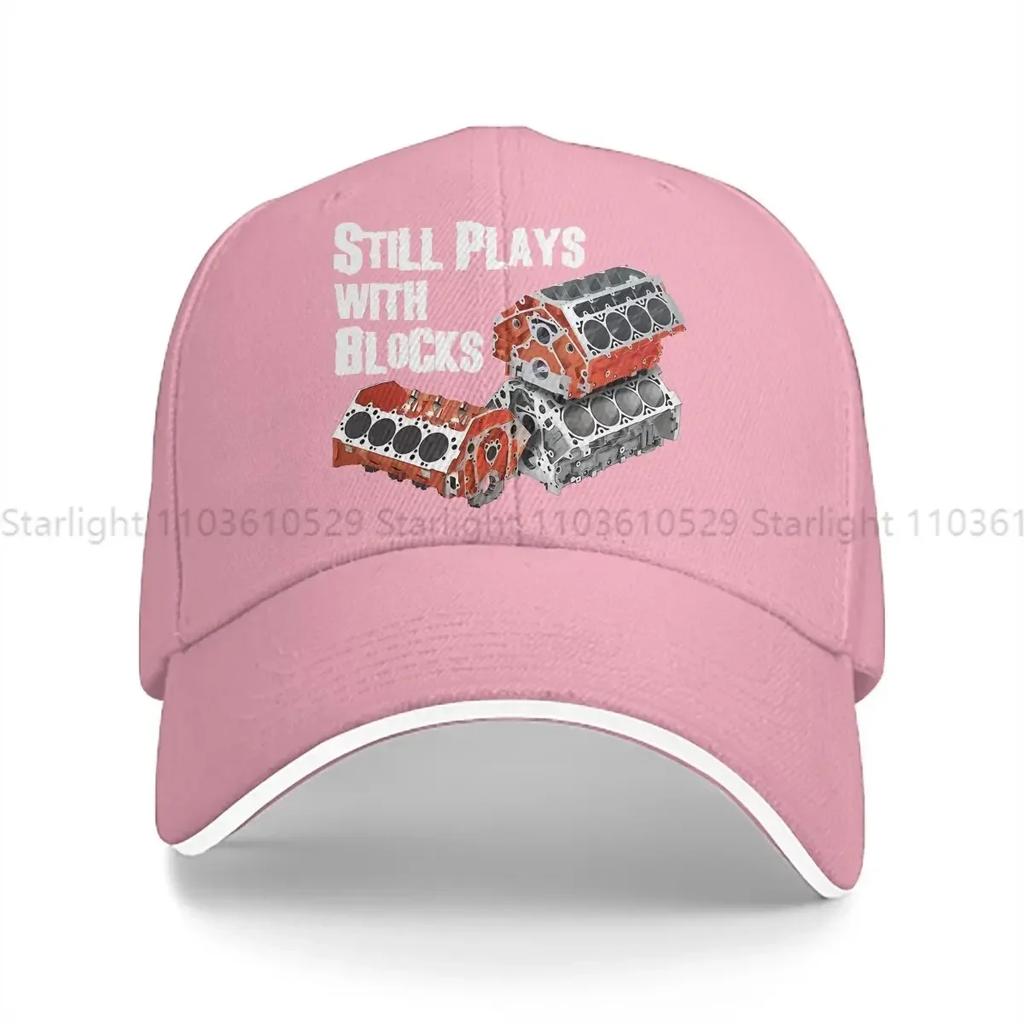 Pure Color Dad Hats Still Plays With Blocks Unisexs Hat Sun Visor Baseball Caps Engineer Peaked Cap