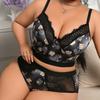 Кружевная спинка Чистое желание Сексуальный принт Жилет Подтяжки V-образный вырез со встроенной фиксированной грудной подкладкой