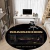 1 шт. Круглый коврик с символикой Rammstein для офиса, Нескользящий, Мягкий и прочный офисный коврик для декора интерьера, Идеально подходит для офиса yy250915073