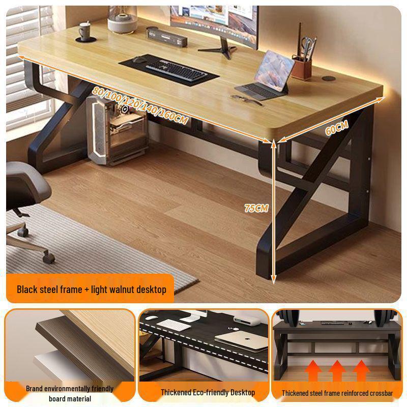 Modern Solid Wood Computer Desk for Home & Office