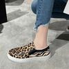 Модные женские туфли Zapatillas De Deporte, новые модные туфли с круглым носком, леопардовый узор, плоские вулканизированные туфли на плоской подошве для женщин