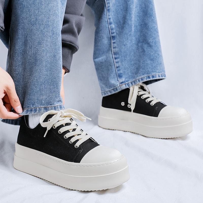 Американские ретро туфли на толстой подошве мужские черные простые туфли дерби с большой головкой 18453-R