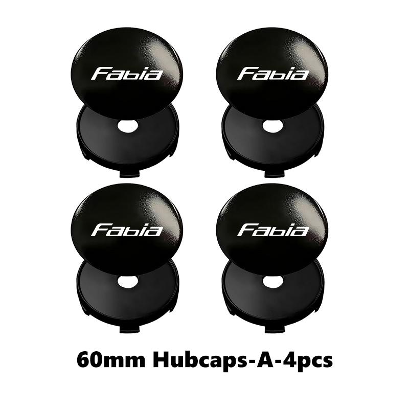 DAYB7 Car Wheel Hub Sticker Wheel Center Cap Base Car Styling Decor For Skoda VRS Octavia FABIA KAMIQ KAROQ KODIAQ RAPID SUPERB Yeti