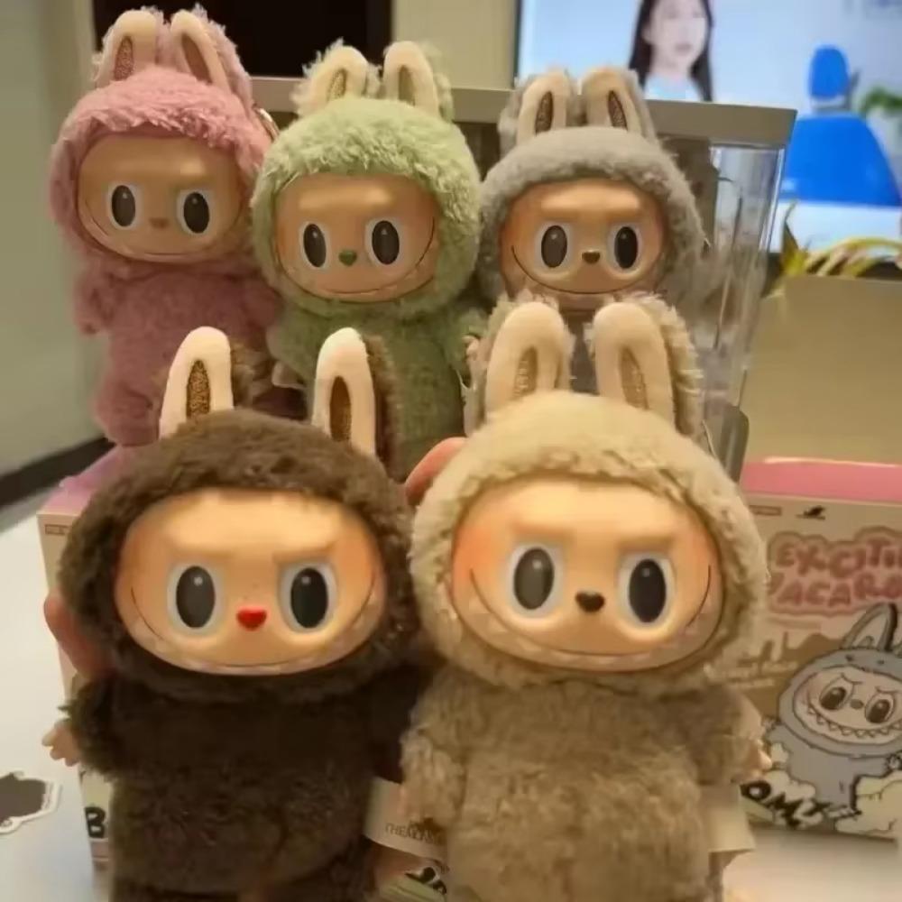 Высокое качество милый Labubu монстры коробка игрушки сердечный макарон Kawai Guess сумка фигурка модель сумка подарок 1:1 Поддельные товары Подарки