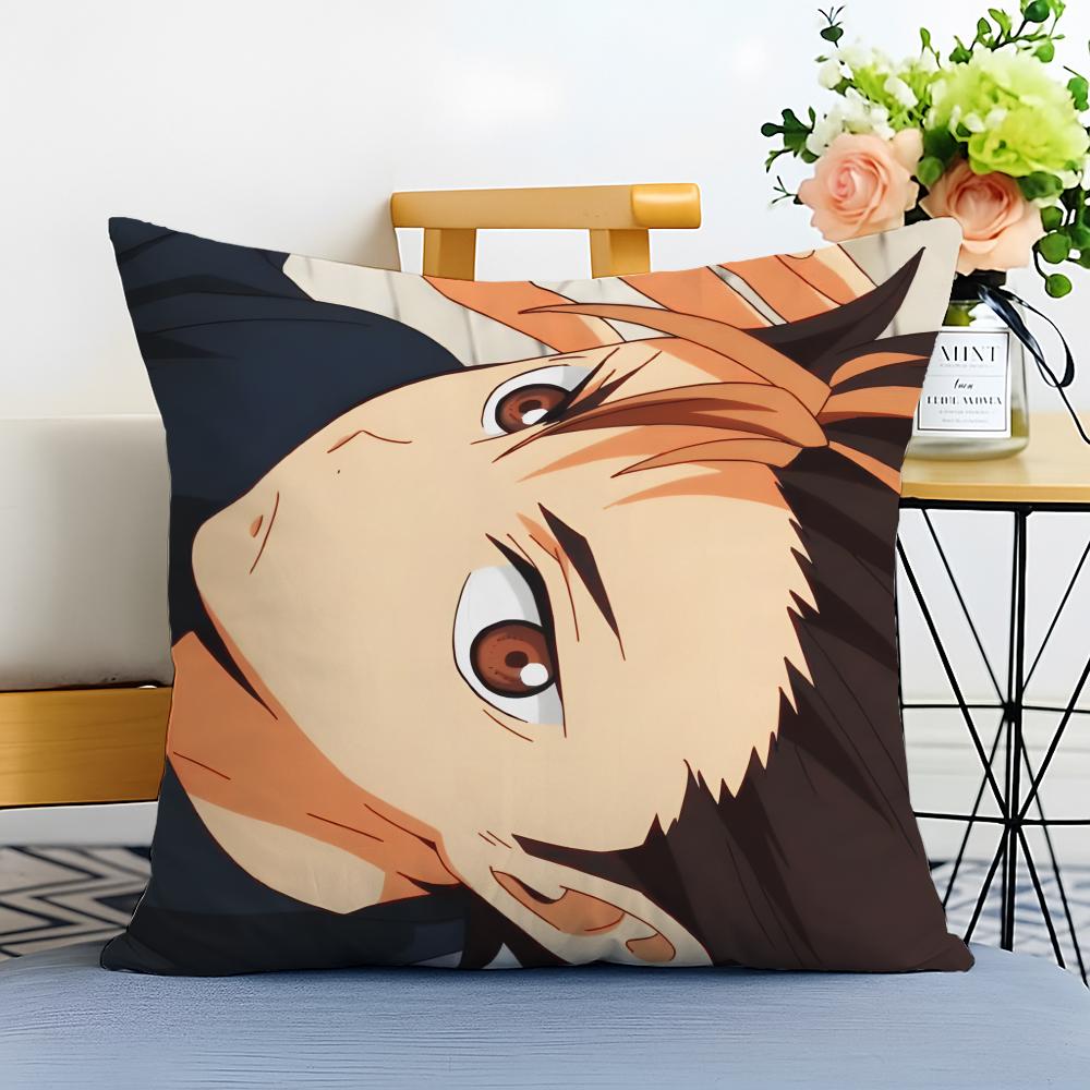 HHaikyuu Наволочка Стираемая Льняная Наволочка Мягкая для Дивана Кровати Уютный Декор Комнаты Дома