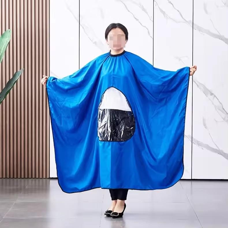 Салон Парикмахер Парикмахерская Накидка для стрижки Ткань для стрижки Профессиональная Водонепроницаемая Прозрачная Смотреть Телефон Парикмахерский плащ Парикмахерская Парикмахерские принадлежности