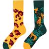 1 Pair Women'S Socks, Whimsical Fun Pattern Mid-Calf Socks, Soft Comfortable Sweat-Absorbent Breathable All-Season Wear