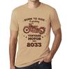 Men's Vintage Tee Shirt Graphic T Shirt Easy Rider Since 2033 Sand