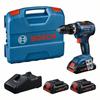 Perceuse-visseuse Sans Fil - BOSCH PROFESSIONAL - GSB 18V-55 - 18 V - 3 Batteries - Brushless