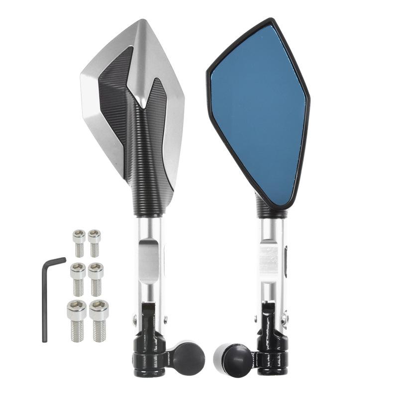 Мотоциклетное боковое зеркало с ЧПУ 10 мм, зеркала заднего вида для Kawasaki Ninja 250 400 650 ABS Vulcan S 650cc ER-6F ER-6n ZX-6R ZX-10R