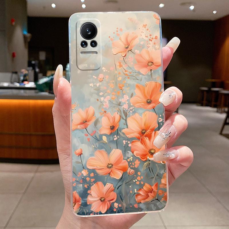Phone Case For Xiaomi Civi 1 1S 5G Casing Clear Fashion Butterfly Flowers Soft TPU Silicone Cover For Xiaomi Civi1 Civi1S Case