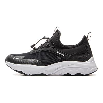 Li Ning Детская уличная спортивная удобная амортизирующая дышащая низкая повседневная обувь Детская повседневная обувь Черный YKCV088-3