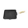 Grill28 Tfi - Square Grill Cast Aluminum 28 Cm - Non-Stick Coating - All Hobs Induction