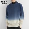 JEEP SPIRIT Men's Faux Two-Piece Knit Sweater