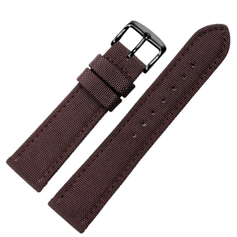 18 мм 20 мм 22 мм Универсальный ремешок из нейлона и холста, водонепроницаемый ремешок для смарт-часов Casio Longines Citizen Tissot Seiko 19 мм 21 мм 23 мм 24 мм