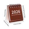 2026 Мини Простой Настольный Календарь Креативный Календарь на Спирали для Украшения Рабочего Стола и Офисных Принадлежностей Маленький Настольный Календарь