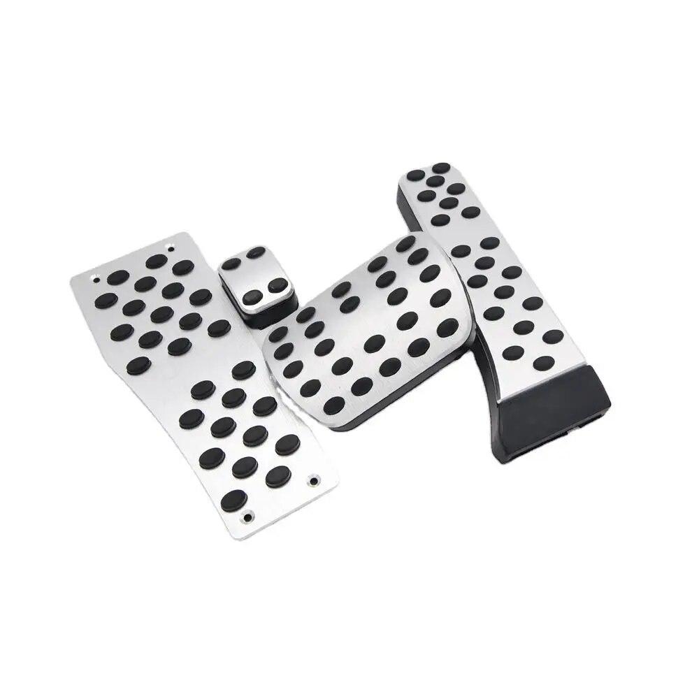 4Pcs Throttle Brake Fuel Pedal Cover Set For Mercedes Benz C Class 2015- E Class GLC GLS GLA SLK Class 2016 2017 2018