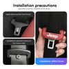 Car Seat Belt Buckle Protector Leather Safety Belt Anti Damage Cover For Jeep GE Cherokee Patriot Liberty Wrangler JK JL Commander