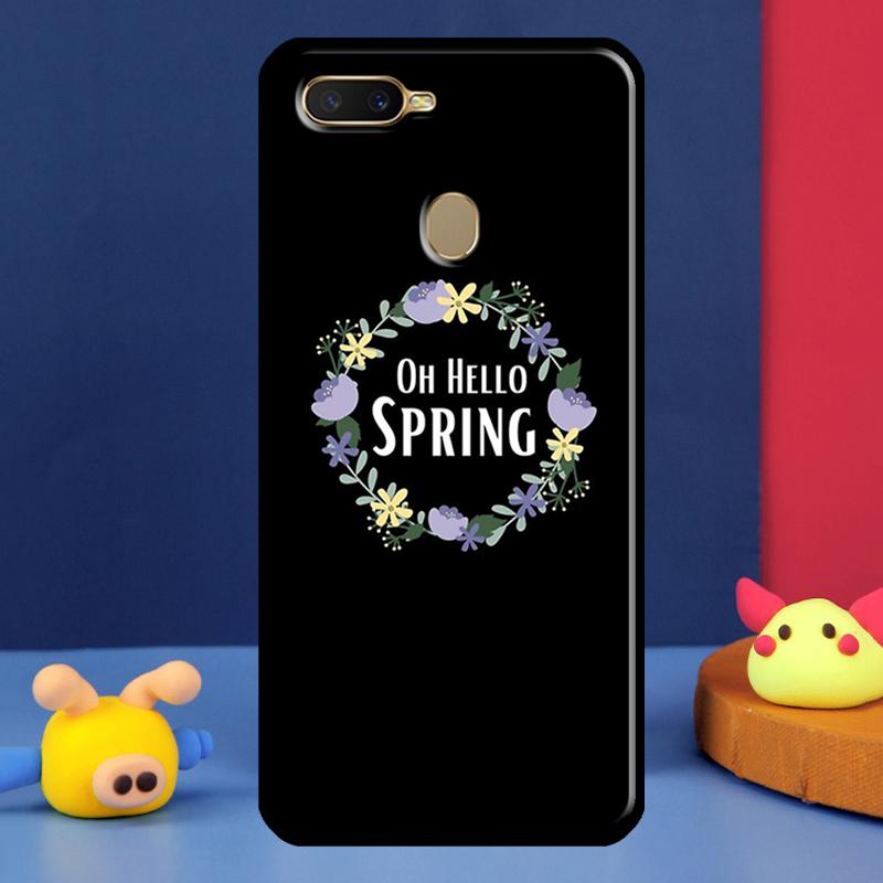 Чехол "Цветы Весны" для Oppo A16 A76 A96 A58 A78 A98 A5 A9 A91 A15 A17 A77 A52 A72 A74 A94 A54S A57S