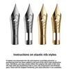 Threaded Feed Section Calligraphy Pen Nib Elastic Replacement Nib  Calligraphy Practice