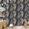 Ink wallpaper brown, gray and turquoise for living room and bedroom 50x1000