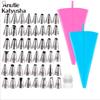 Silicone Pastry Bag Stainless Steel Nozzle DIY Cake Cream Decorating Tip Set Mouth Icing Piping Cream Baking Decor Tools