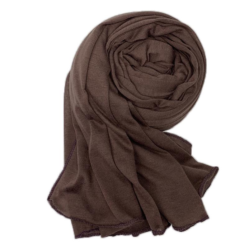 Женский однотонный хлопковый трикотажный шарф с пузырьками, хиджаб, однотонная повязка на голову, платки, женские мусульманские хиджабы, магазин