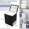 Heavy Duty 210D Waterproof Outdoor Freezer Cover, 7.0 Cubic with Top Zipper