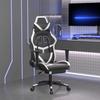 VidaXL Gaming Chair with Footrest Swivel Computer Chair Armchair Ergonomic Office Seat Interior Black and 3143681