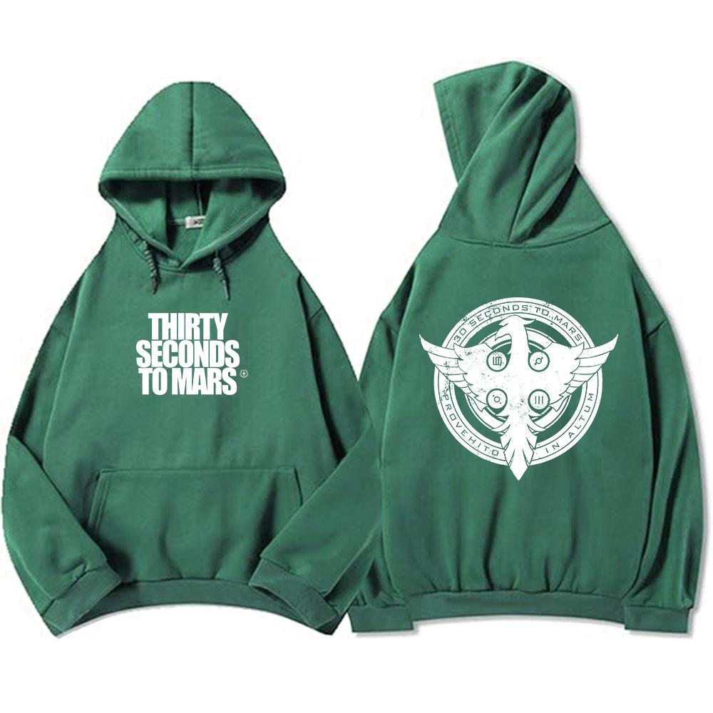 Толстовки Thirty Seconds To Mars с длинным рукавом, модные худи с капюшоном, повседневные, в стиле рок, унисекс, уличная одежда, мужские