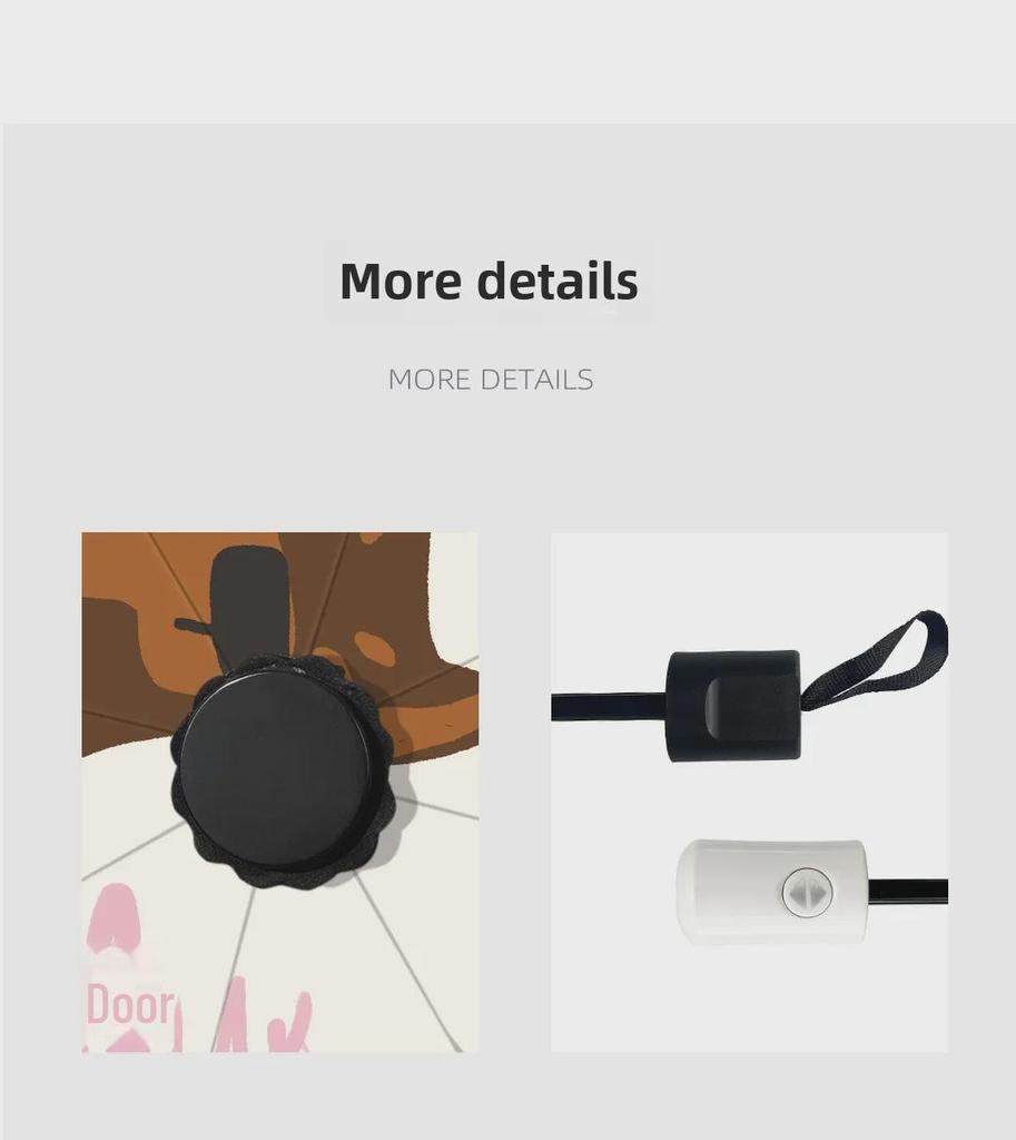 Милый щенок, автоматический женский зонт двойного назначения от солнца и дождя - защита от ультрафиолета, легкий и портативный