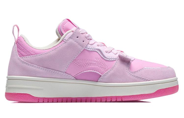 Li Ning Mystic Layer Pro Slip Resistant Abrasion Resistant Low top Skateboard Shoes Women's Cherry Blossom Pink AGCR314-2