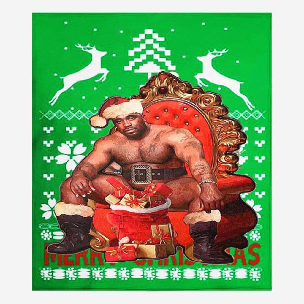 Премиальный Рождественский Плед-Мем с Барри Вудом Супермягкий Фланелевый Зимний Теплый Накидка на Диван